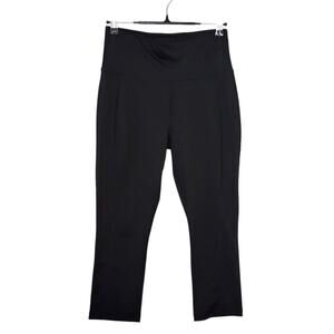 Avia Womens Capri Performance Legging Size XS 0-2 Black High Rise Back Pocket